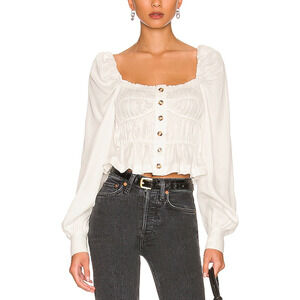 L'Academie 'Willow' White Top Size XS